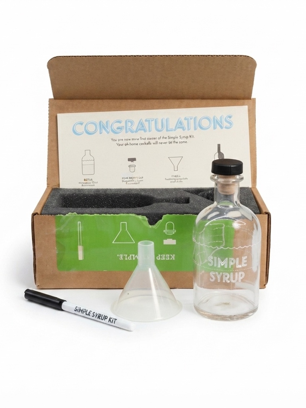 Studio Neat Simple Syrup Kit - Home Bar Cocktail Set